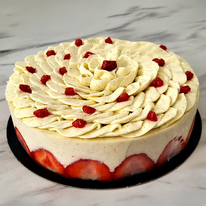 Fraisier-framboise